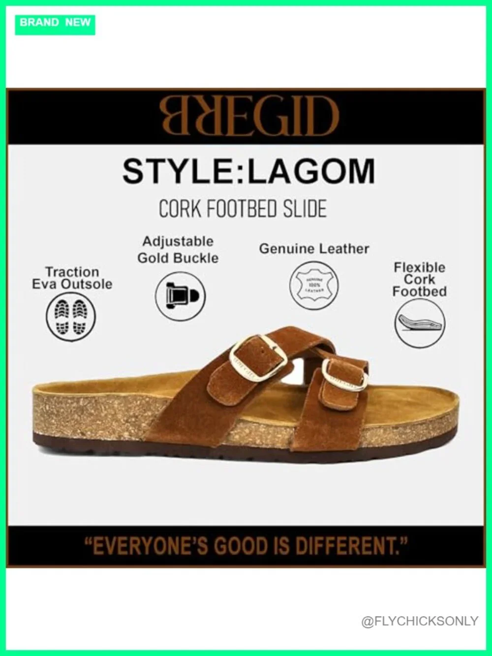 Genuine Leather Cork Footbed Sandals with Arch Support and Cross Strap